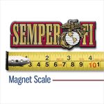 MIL130 Semper Fi U.S. Marine Corps Magnet